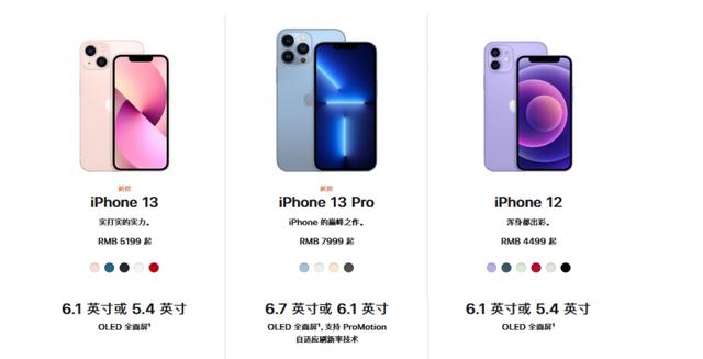 iphone13全系列参数对比（IPHONE13全系列参数）