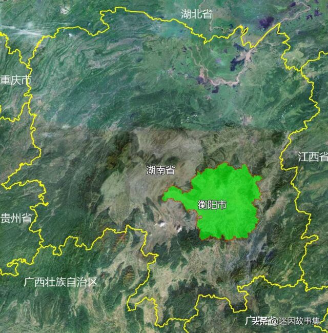 14张地形图，快速了解湖南省衡阳市的12个市辖区县市