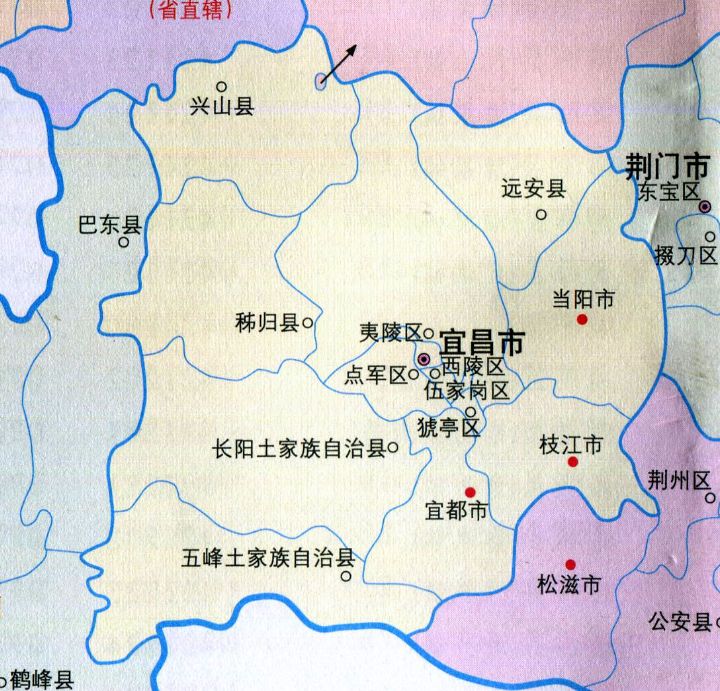 宜昌市人口分布：夷陵区56万，当阳市43.1万，远安县18.1万