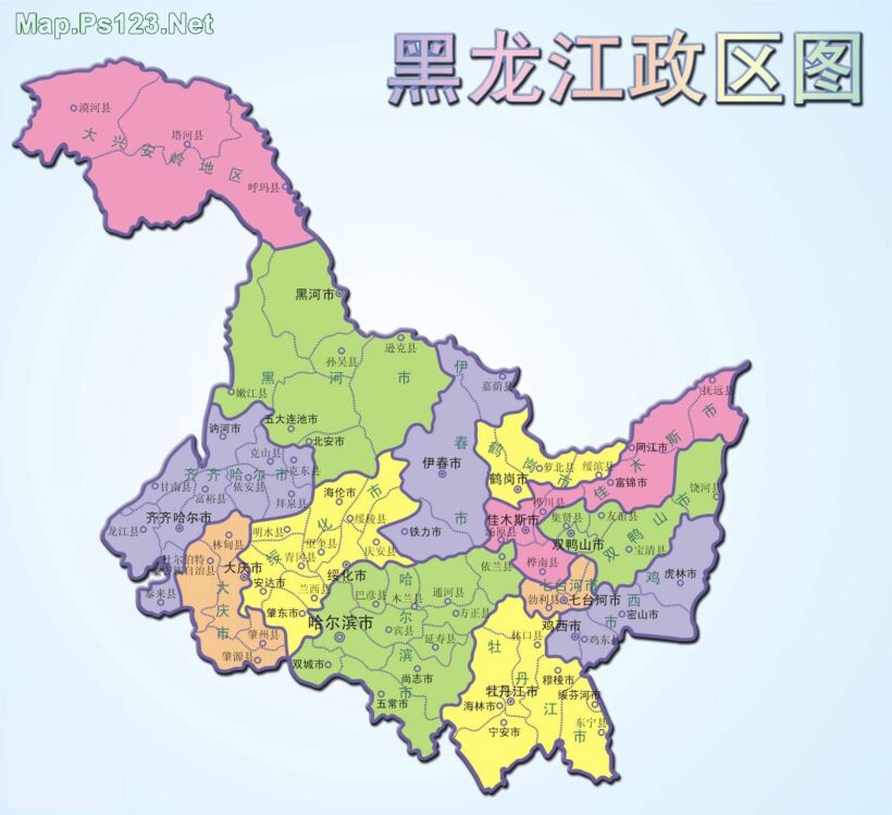 黑龙江省哈尔滨市地图（哈尔滨是哪个省的）