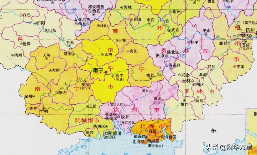 广西的区划调整，14个地级市之一，南宁市如何有12个区县？