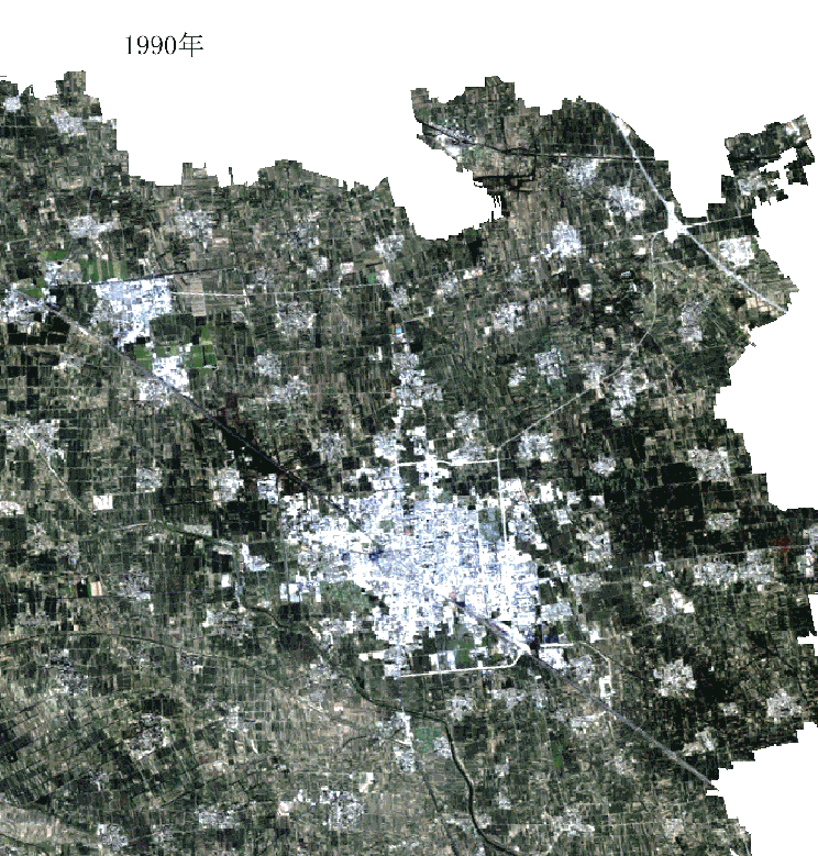 遥感卫星看廊坊市三十年城市扩张演变