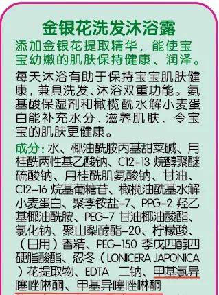 48款宝宝洗发沐浴露评测（上）：44款含有需注意的成分