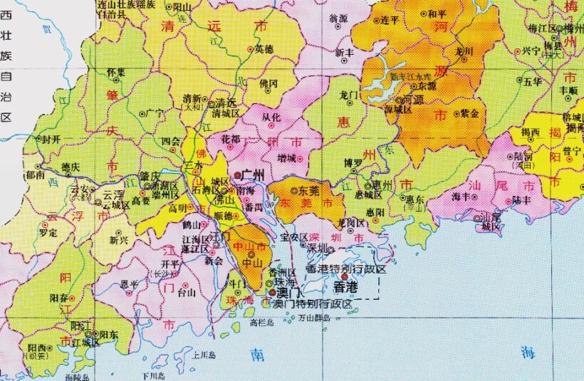 广东省的区划调整，21个地级市之一，深圳市为何没有1个县？