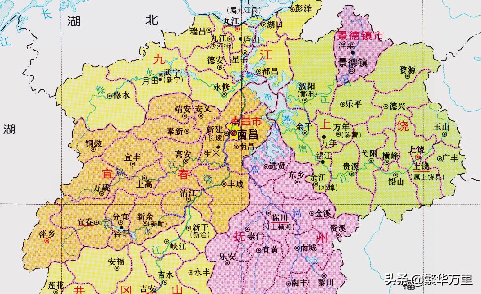 江西省的区划调整，11个地级市之一，九江市为何有13个区县？