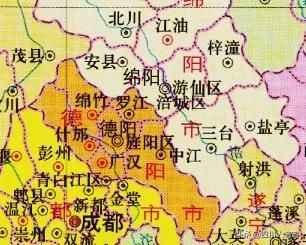 德阳市下辖2区1县代管3市的历史沿革