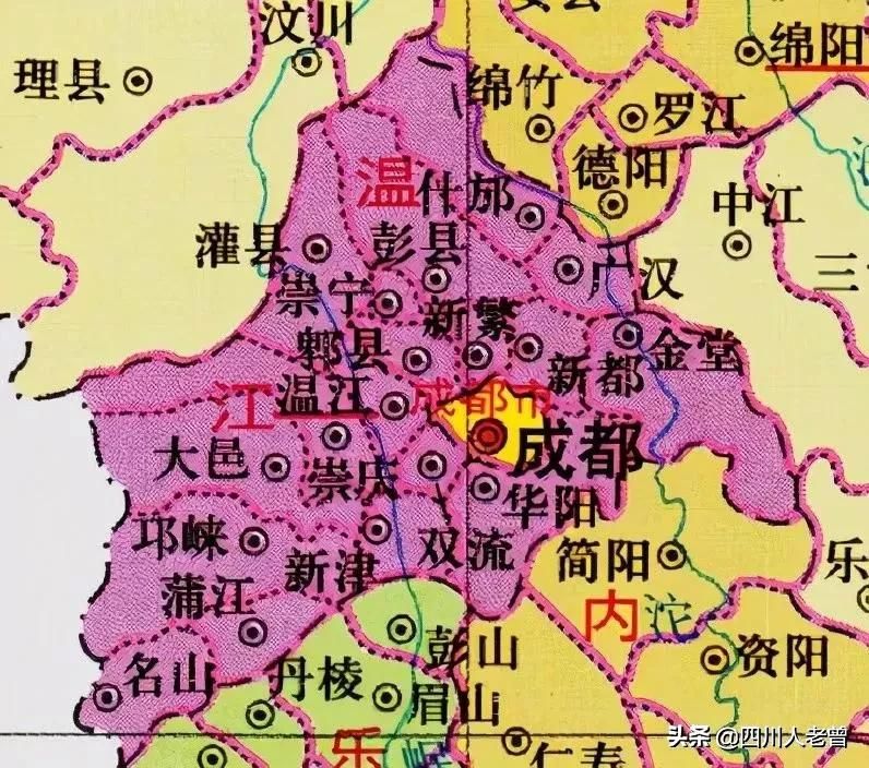 德阳市下辖2区1县代管3市的历史沿革