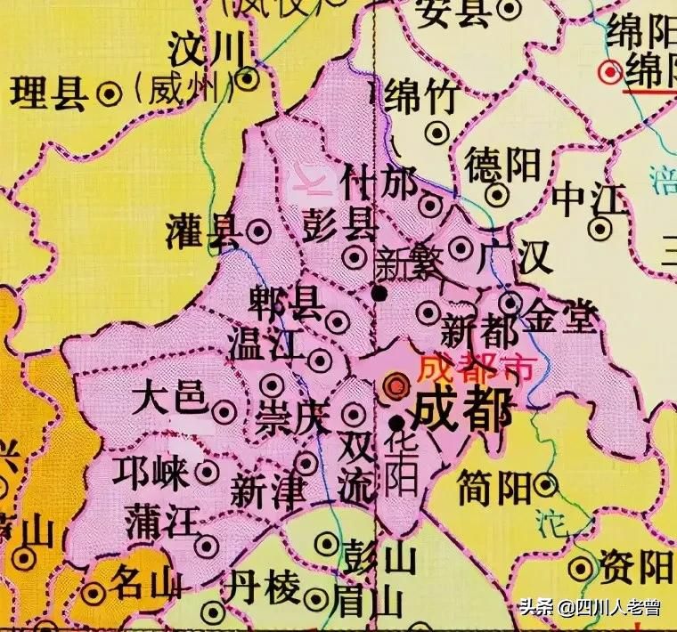 德阳市下辖2区1县代管3市的历史沿革