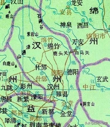 德阳市下辖2区1县代管3市的历史沿革