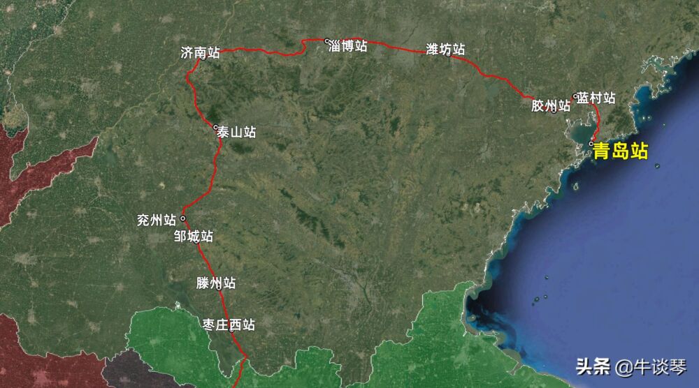 K70次列车运行线路图：山东青岛开往福州，全程2088公里