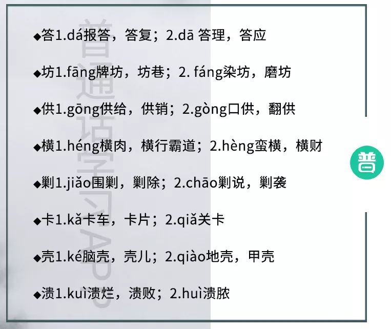 学说普通话 | 26个常见多音字，你能认对多少？