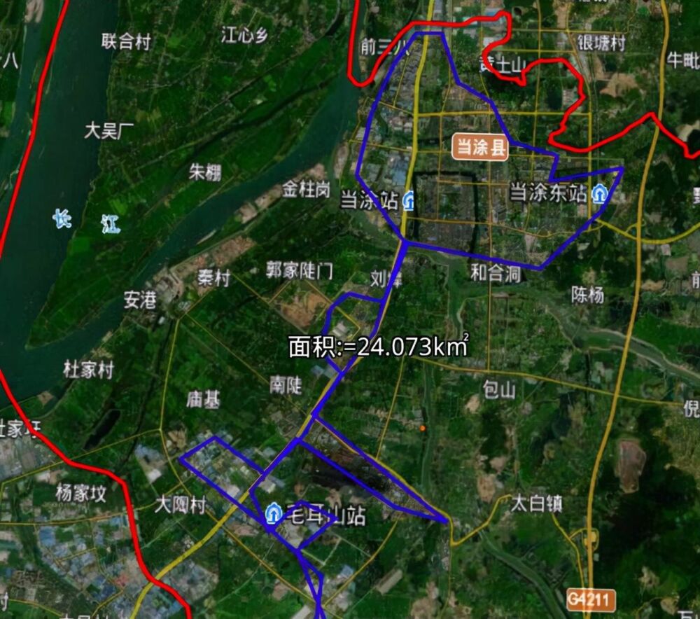 实测安徽十强县建成区：肥东县62k㎡，长丰县7k㎡，5个超过40k㎡