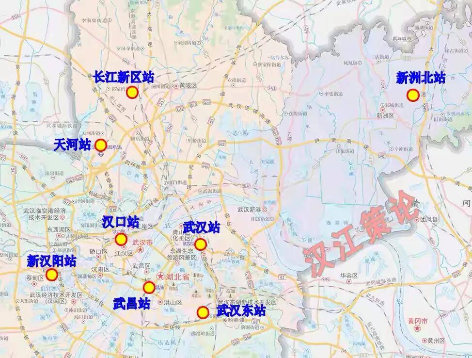武汉的火车站命名，不仅有武汉的东西南北，还有武昌的东西南北