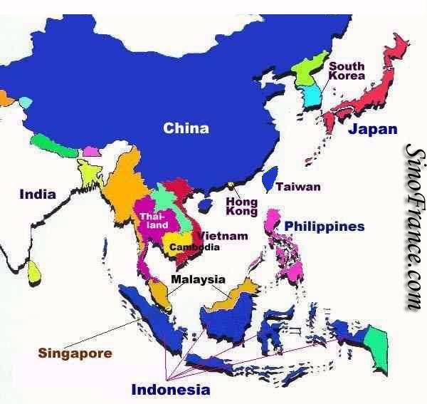 地理知识丨东亚、东南亚、南亚、西亚和中亚
