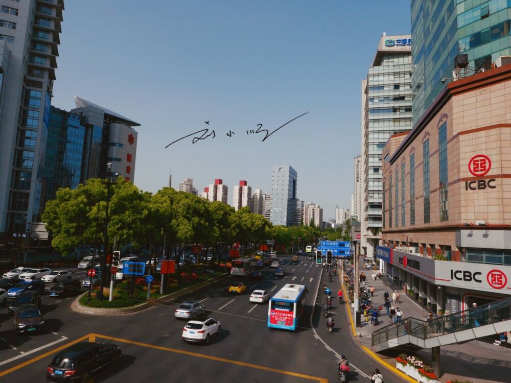 上海市区的著名商圈，商场密集，三条地铁线交汇，游客来得却不多