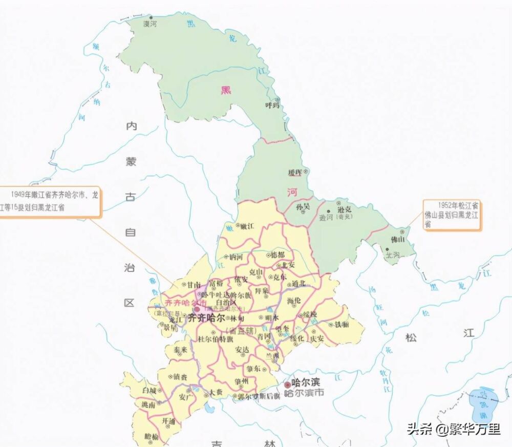 黑龙江省的区划调整，12个市之一，哈尔滨市为何有18个区县？