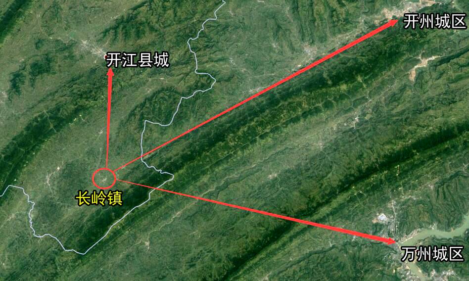 四川达州开江县一个镇，与重庆万州相邻，是市级小城镇