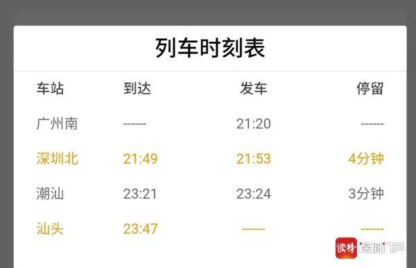 深圳至汕头最快2小时内抵达！新列车运行图4月10日实行