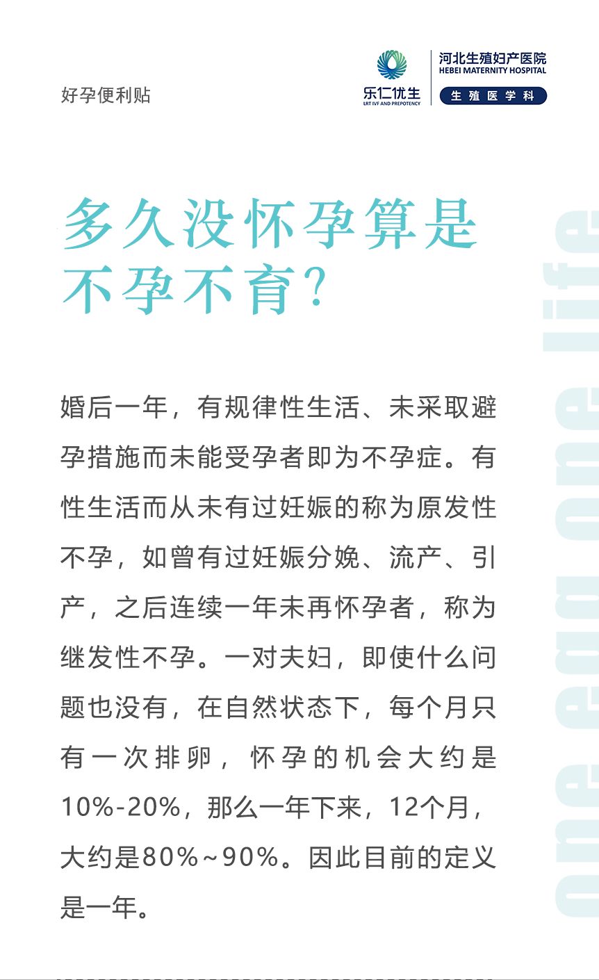 多久没怀孕算是不孕不育呢？