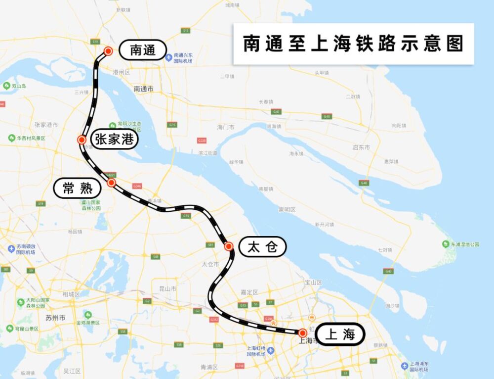终于来了！上海到南通仅需1.5小时，到扬州仅2.5小时！通沪铁路7月通车