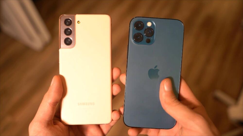 三星S21和iPhone12真机对比：三星大招干得过苹果吗？