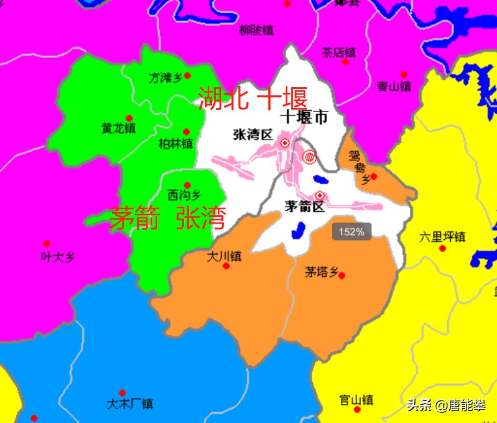 十堰3区郧阳、张湾、茅箭26镇最新人口、工业、土地