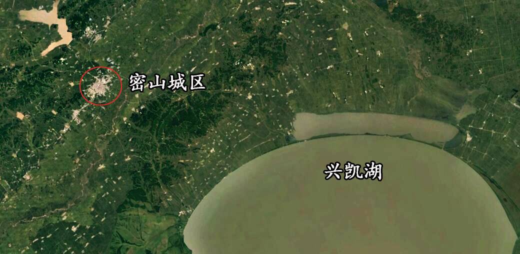 卫星上看黑龙江密山市：毗邻兴凯湖，因“蜂蜜山”而得名