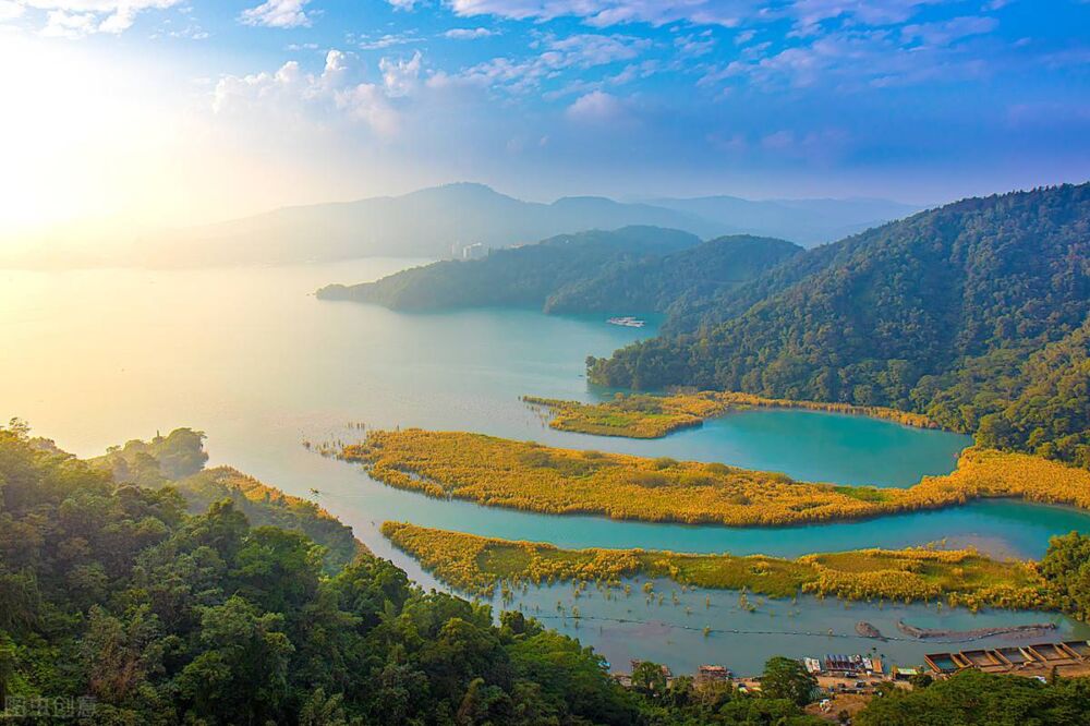 中国风景——宝岛台湾第一大淡水湖最美丽的景致：日月潭风光