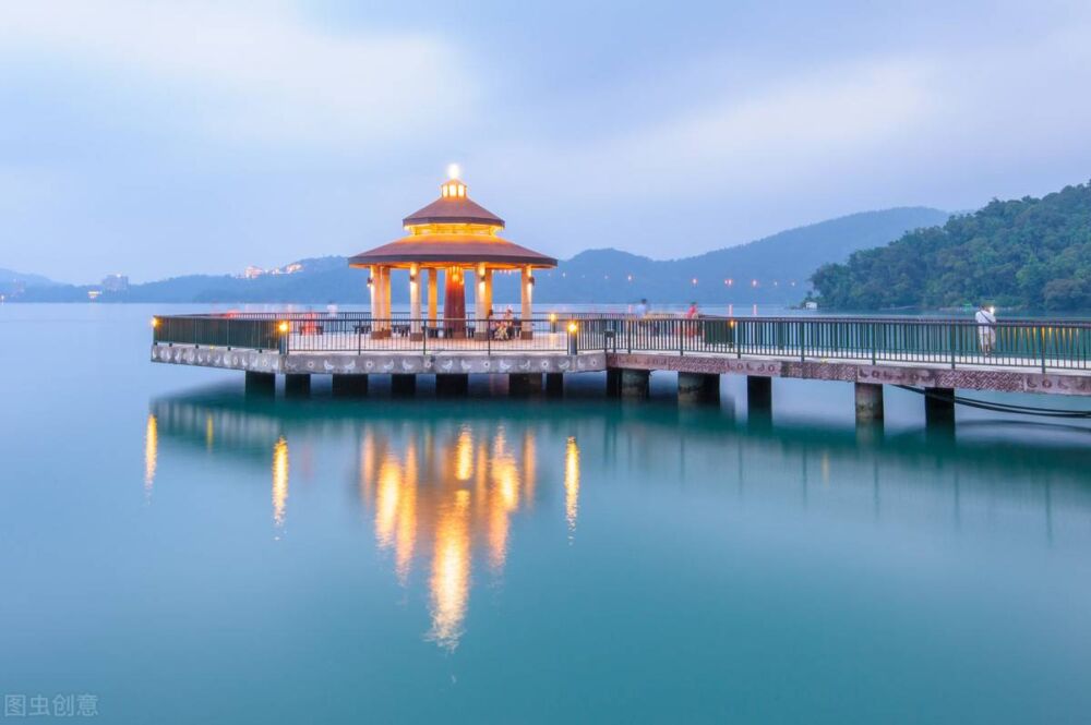 中国风景——宝岛台湾第一大淡水湖最美丽的景致：日月潭风光
