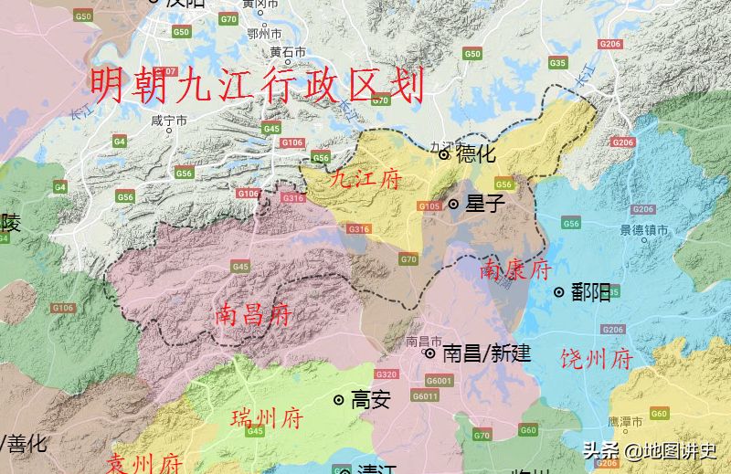 江西九江行政区划史，庐山九江曾并立，武宁修水属南昌