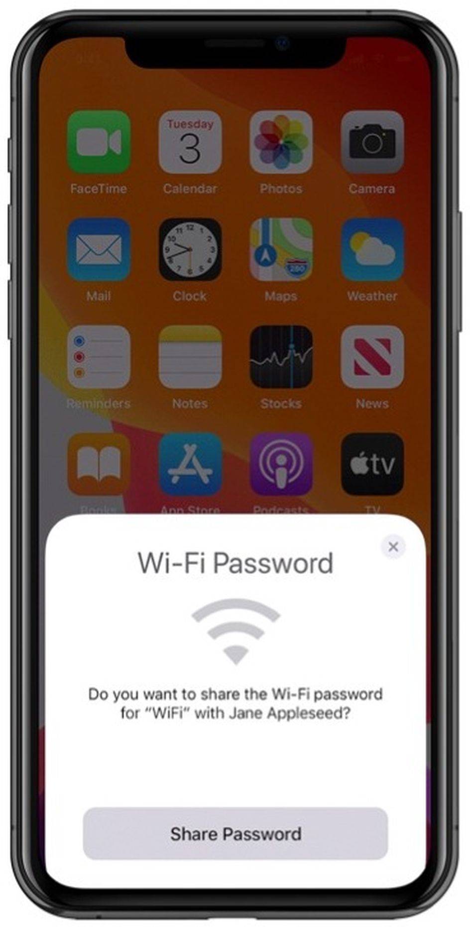 如何从iPhone共享您的WiFi密码？
