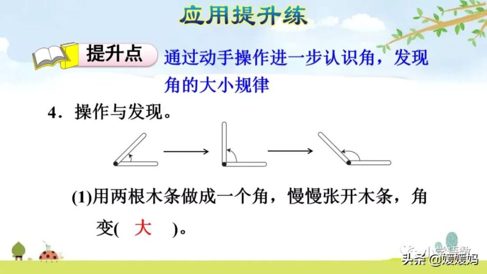 人教版二年级数学上册第3单元《认识角》课件及同步练习