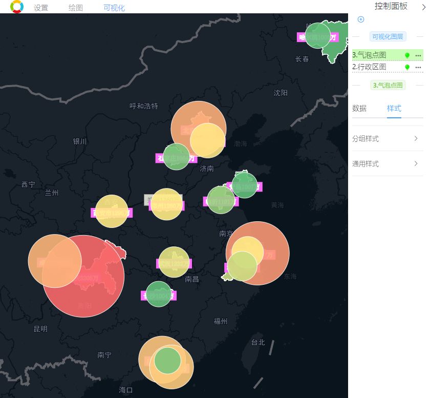 地图可视化 | 制作千万人口城市分布地图