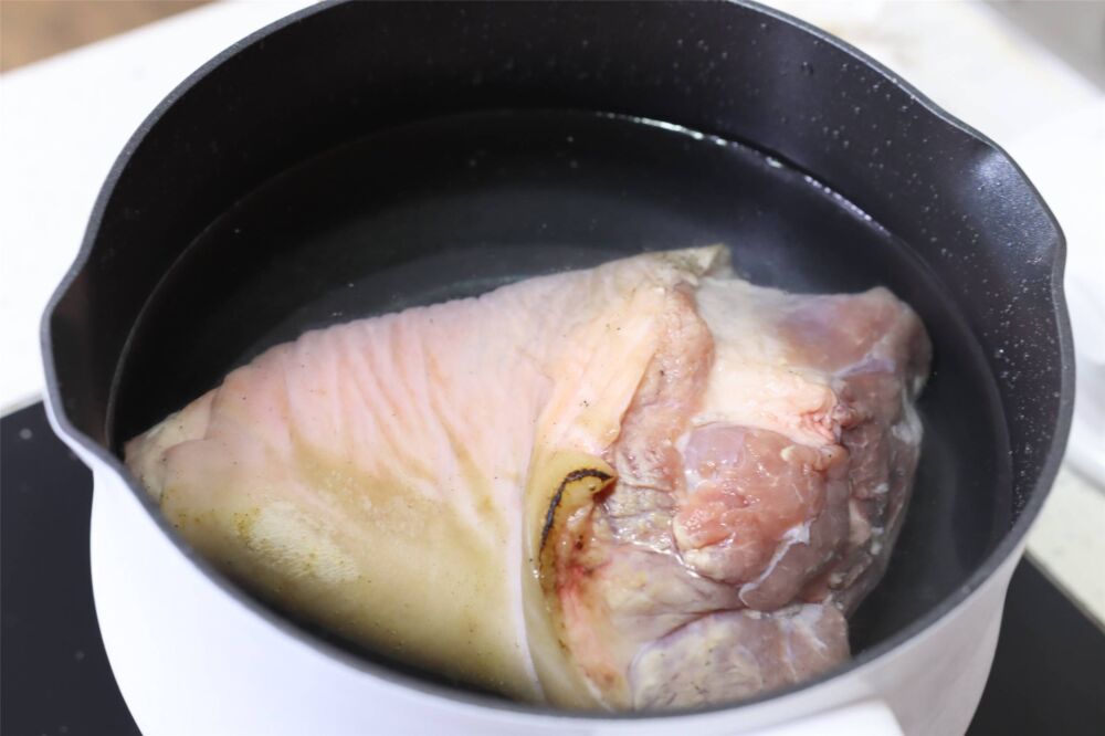 红烧猪肘子高压锅版，不用油炸，45分钟皮酥肉烂，无难度味道香