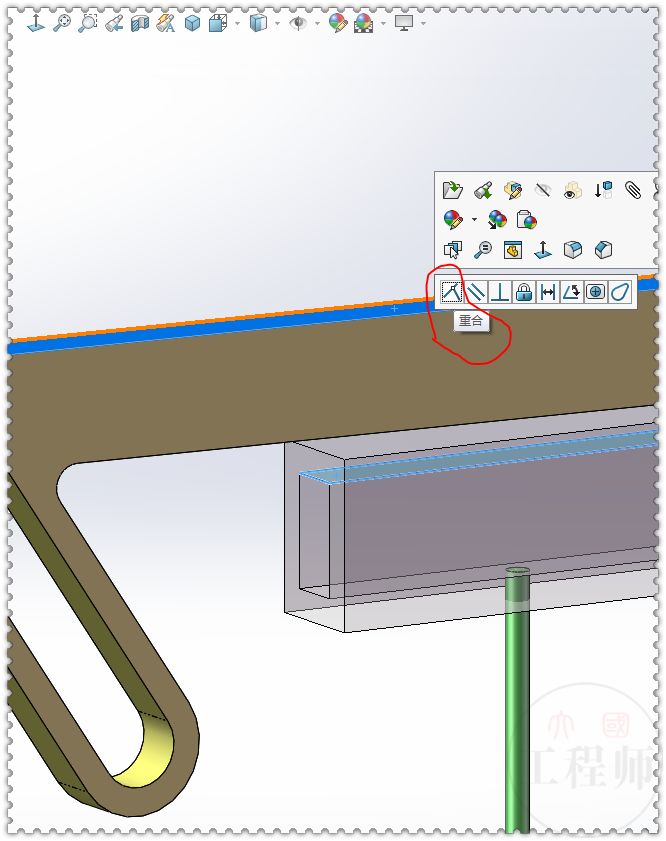 用SolidWorks装配一个曲柄滑块运动