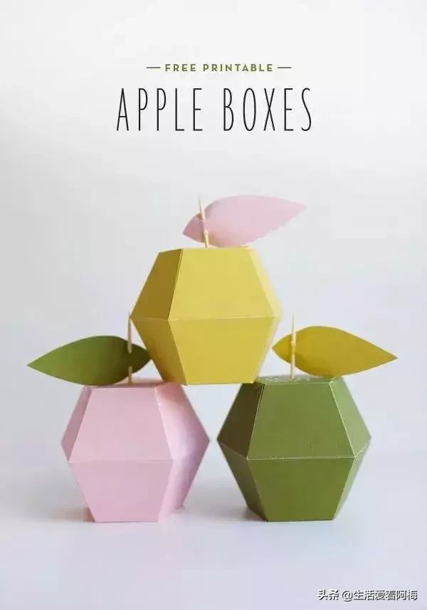 分享四种纸艺苹果的制作方法，适合亲子手工、手工课作业