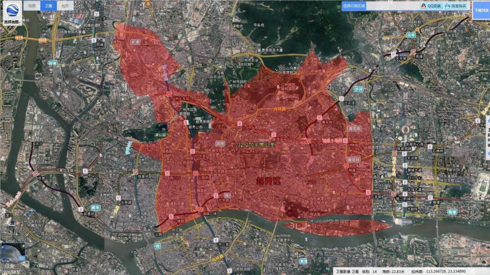 广州11区中，各个区的建成区面积是多大呢？让我们一探究竟（一）