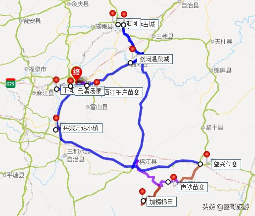 贵州黔东南十大景点有哪些？自驾游玩如何安排行程路线？