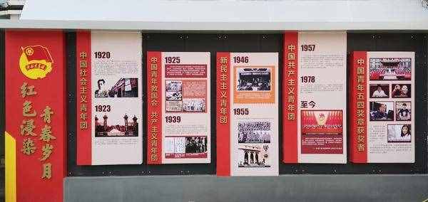 惊艳亮相！郑州市二七区解放路小学打造红色文化墙献礼建党百年