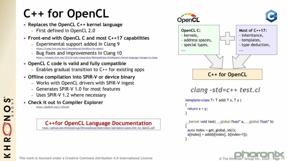 Khronos开源新OpenCL SDK 并发布OpenCL 3.0规范