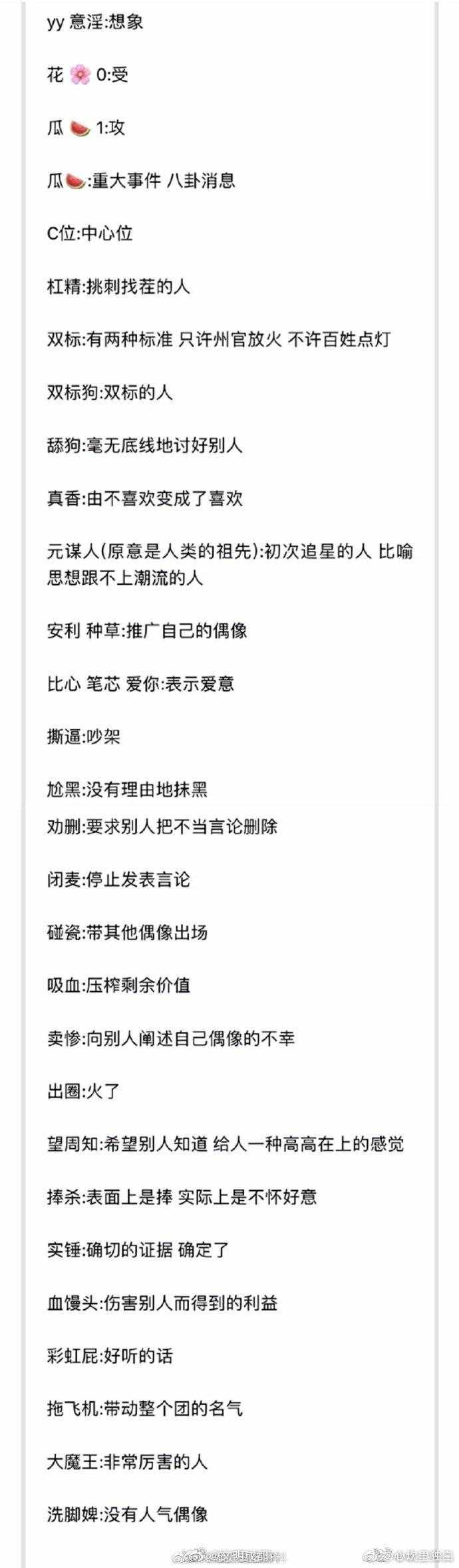 最近很流行的饭圈缩写，你能看懂几个？