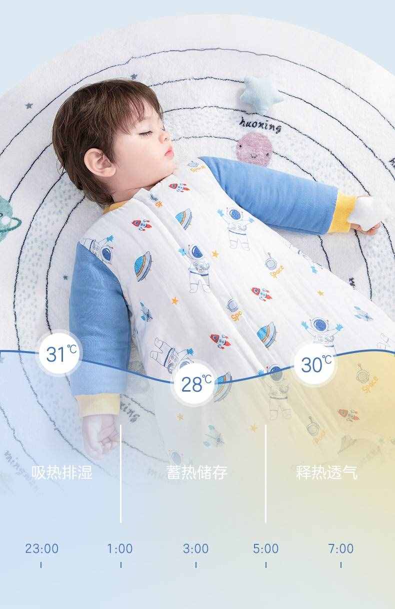 全棉时代再次升级婴儿睡袋，推出恒温抗菌的安睡“太空舱”
