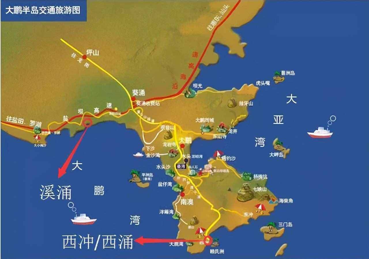惠深沿海高速公路像珍珠串起粤东最美的海湾，不愧为最美公路