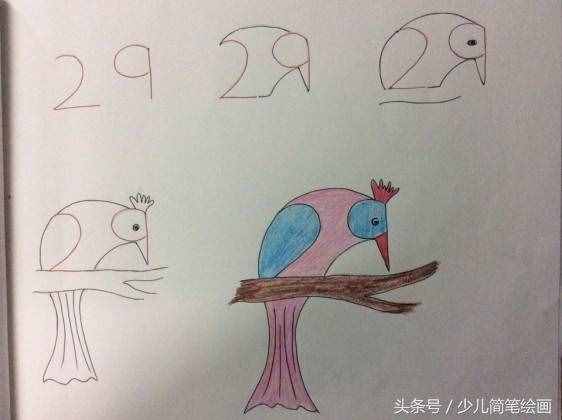 怎么从阿拉伯数字画成一个个小动物 一起来学学