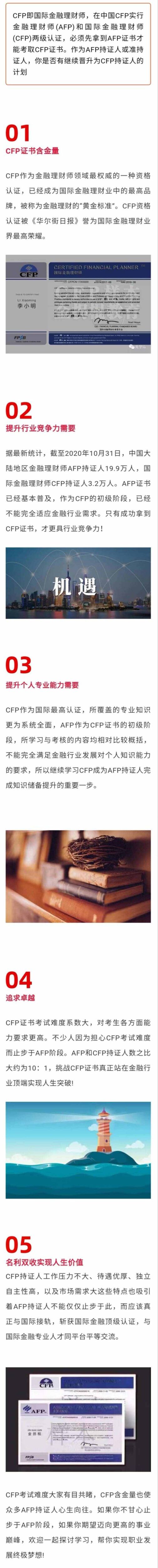 一张图告诉你CFP的含金量到底有多高