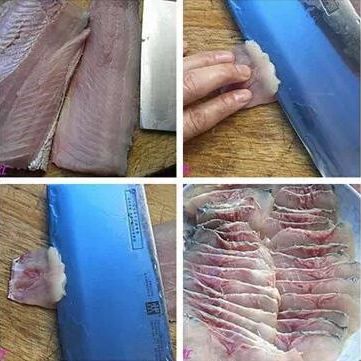 鱼肉丁和鱼片怎么切？