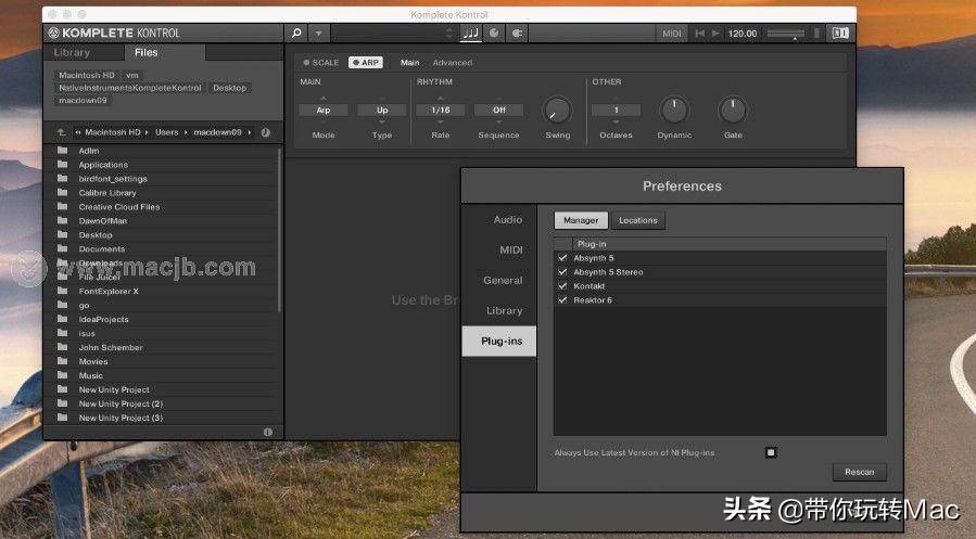 Mac MIDI键盘控制软件----Native Instruments Komplete Kontrol