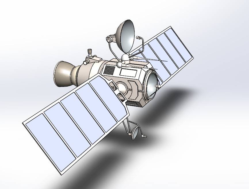 Satellite人造卫星简易模型3D图纸 Solidworks设计