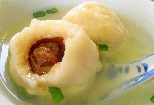口感鲜嫩的彭城鱼丸，徐州人饭桌上必不可少的菜肴