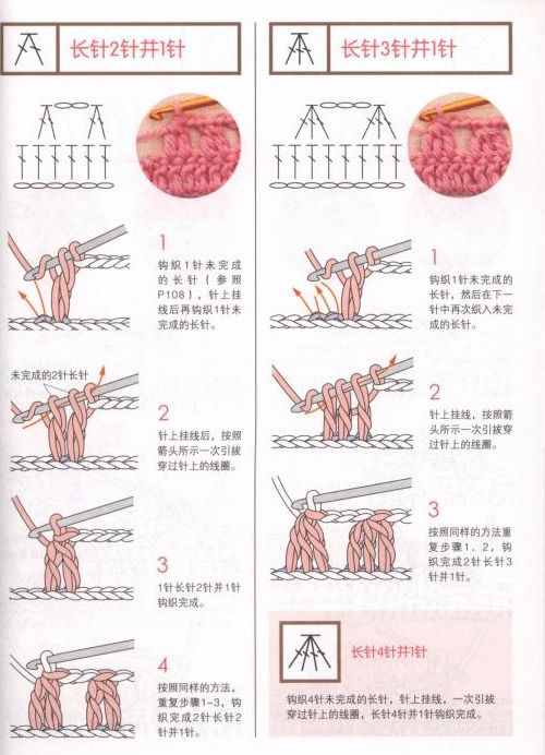 95种钩针符号和5种基础针法，新手快速入门，附图文讲解！